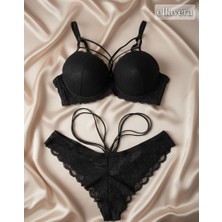 Fabony Ellavera 4120 Soft Cup Sütyen Takım Siyah