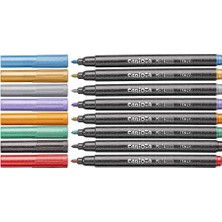 Carioca Keçeli Boya Kalemi Metalik 8'li