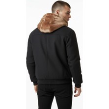 Plus Scorpion Oversize Erkek Çift Taraflı Kürklü Mont – Kapüşonlu, Kışlık ve Sıcak Tutucu