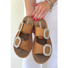 Hertas Vizon Nubuk Tokalı Terlik