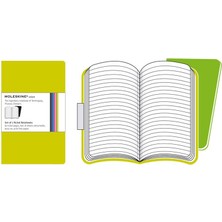 Moleskine Defter Yeşil 2 Li  Cep Boy Çizgili