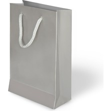 Muka Ip Saplı Lüks Karton Çanta 20X25X8 cm Pakette 24 Adet