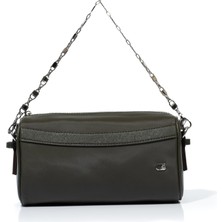 Minsi Celestial Cylinder Kadın Kol-Omuz Çantası-Haki