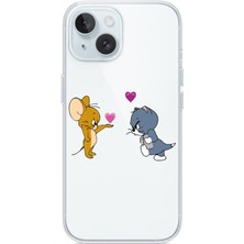3gen Case İphone 13-İphone 14 Uyumlu Desenli Şeffaf Silikon Kılıf