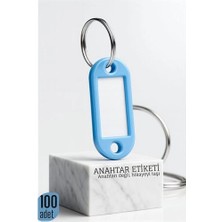 Butik Etiketli 100'LÜ Anahtarlık Halkası – Isim Yazılabilir Metal Halka ile Şık Tasarım