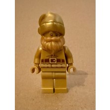 Orjinal LEGO Minifigür Gold Noel Baba