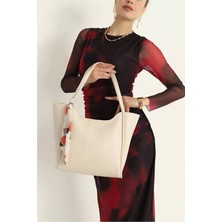 Rivina Kadın Fularlı Büyük Boy El Kol ve Omuz Tote Çanta