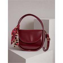 Rivina Kadın Fularlı Premium Kalite El Kol ve Omuz Çantası Bordo