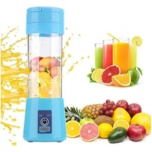 Portatif TAŞINABILIR380 ml USB Şarjlı Mavi El Blender ( Lisinya )