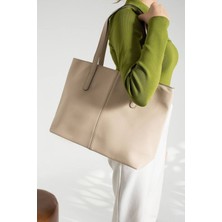 Rivina Soft Touch Büyük Boy Tote Model Kadın El Kol ve Omuz Çantası