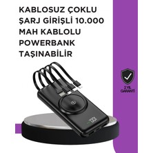 Marsilyan- Çoklu Cihaz Uyumu ile Kablolu ve Kablosuz Şarj – Pratik Powerbank
