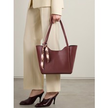 Rivina Loi Kadın Fularlı Fermuarlı Mıknatıs Kapamalı Shopper El ve Omuz Çantası