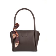 Rivina Moli Kadın Çift Saplı Fular Detaylı Küçük Boy El Kol ve Omuz Çantası