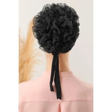 Abarta Kadın Fırfırlı Bone Pamuklu Büyük Standart 1 Adet