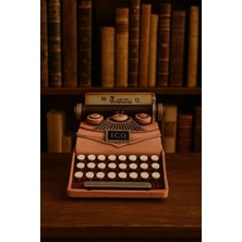 Valenza Store Dekoratif Pembe Metal Daktilo - Hediyelik