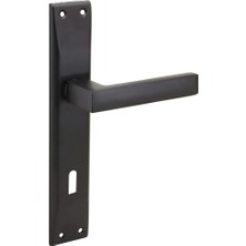 Eymen Yapı Hira Konak Bilge Mat Siyah Kapı Kolu Alüminyum Oda