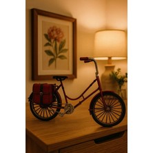 Valenza Store Dekoratif Metal Kırmızı Bisiklet Çantalı