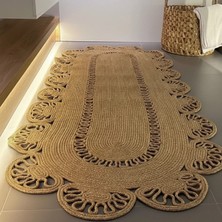 Bhr Creative Jüt Ip Nayla Model Salon Mutfak Balkon Banyo Halı Kilim Paspas