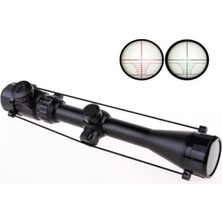 Marsilyan 3-9X40  Zoomlu Çıft Işıklı Av Tüfeği Dürbünü  Montaj Kelepçeli