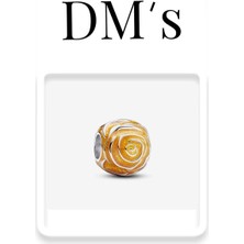 DMs Silver Açan Gül Gümüş Charm'ı