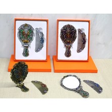 Kelebek Katlanabilir Ayna ve Tarak Seti Orta Boy