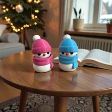 Valyria Store Clicker Kardan Adam Anahtarlık 2 Adet -Blue Switch Anahtarlık - Stres Atıcı Çanta Süsü