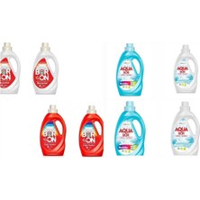 Boron Doğal Mineralli Sıvı Çamaşır Deterjanı 4 Adet Renkliler 4 Adet Beyazlar Için.