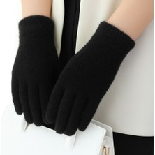 Gigi Giyim Sakallı Düz Renk Kadın Eldiven