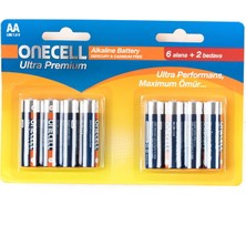 Matmel Ultra Premium Alkalin 1,5 V. 8'li Aa Boy Pil