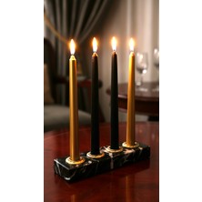 Montdekor El Yapımı Mermer Mumluk (20x5x3 cm)