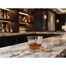 Paşabahçe Sword 4'lü Kristal Viski Bardağı Seti 200 cc - Özel Kesim Dekorlu Sunum Bardağı (68494)