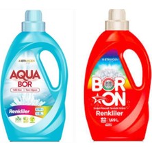 AQUABOR Doğal Mineralli Renkliler Için 33 Yıkama+ Boron Sıvı Renkliler Için 26 Yıkama Tm.