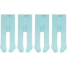 Novibaby 4'lü Bebek Pamuklu Külotlu Çorap, Çocuk Yenidoğan Pamuk Kız Erkek Okul Çorabı, Beyaz Ekru Pembe Vs.