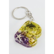 SiHako B Harfli Epoksi Anahtarlık