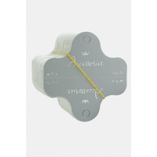 SiHako Lüks Gri Kolye Kartı 200 Adet