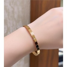 Kuyumcu Nurettin 12 gr (Gram) Diktdörgen Desenli Çöp Bilezik Yatırımlık Işçiliksiz