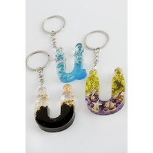 SiHako Ü Harfli Epoksi Anahtarlık