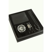 SiHako Kayışlı Kol Saati Tesbih Bileklik ve Cüzdan Kutulu Set