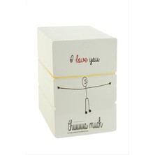 SiHako I Love Yazılı Bileklik Kartı 200 Adet