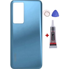 Yedcom Xiaomi Mi 12T Pro Mavi Arka Kapak Batarya Kapağı Pil Kapağı Yapışkan Ve Sökme Aparatıyla Beraber Full Set