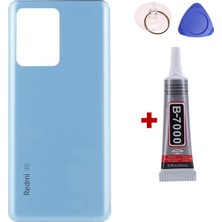 Yedcom Xiaomi Redmi Note 12 Pro Plus 5G Mavi Arka Kapak Batarya Kapağı Pil Kapağı Yapışkan Ve Sökme Aparatıyla Beraber Full Set