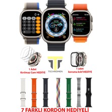 Özbience Y60 Ultra Plus Akıllı Saat, 7 Kordon ve Kasa Koruma Hediye