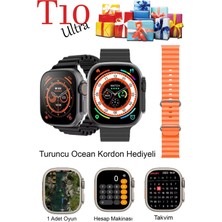 Özbience T10 Ultra Akıllı Saat 2.09 Inç Büyük Ekran, Kordon Hediyeli, Uyumlu