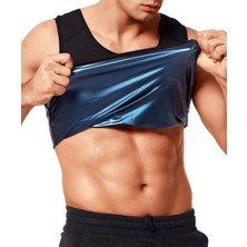 FitQueen Erkek Sauna Atlet – Termal Terlemeli Zayıflama Atleti – Neopren Sauna Etkili Spor Atleti