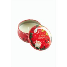 SiHako Noel Baba Yılbaşı Kapaklı Mum 6 cm