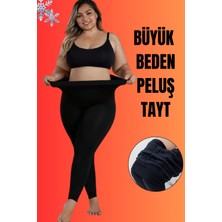 Modasform İçi Peluş Battal Büyük Beden Kışlık Termal Tayt