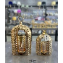 CITY gold 2’li Gold Mumluk Dekoratif 27-35 Cm