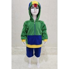 Bkmc Lüks Kapüşonlu Cosplay Yeşil Kostüm | Video Oyunu Kapüşonlu Yeşil Kostüm