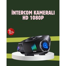 SHN Q28 Full Hd Kameralı Motosiklet Kask Kulaklığı - 45 Saat Müzik Ipx6 Su Geçirmez