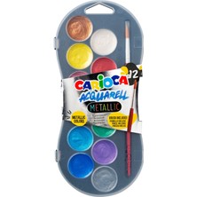 Carioca 12’li Sulu Boya Seti 30 mm Metalik Renkler ile Hobi ve Sanatsal Projeler İçin